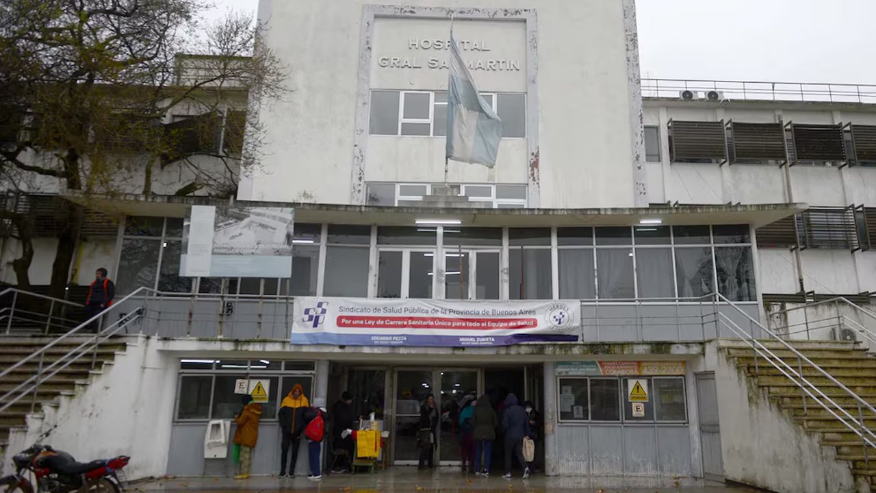 Hospital San Martín donde fue atendido el chofer tras ser atacado